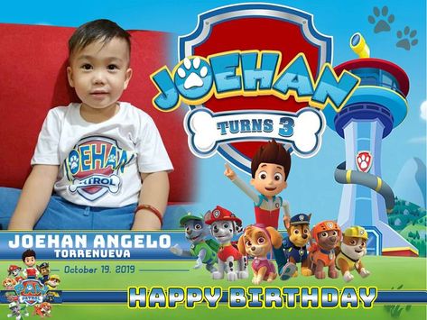 Tarpaulin Layout, Paw Patrol Birthday, Paw Patrol, Frosted Flakes Cereal Box, Cereal Box, All Design, Layout, Birthday