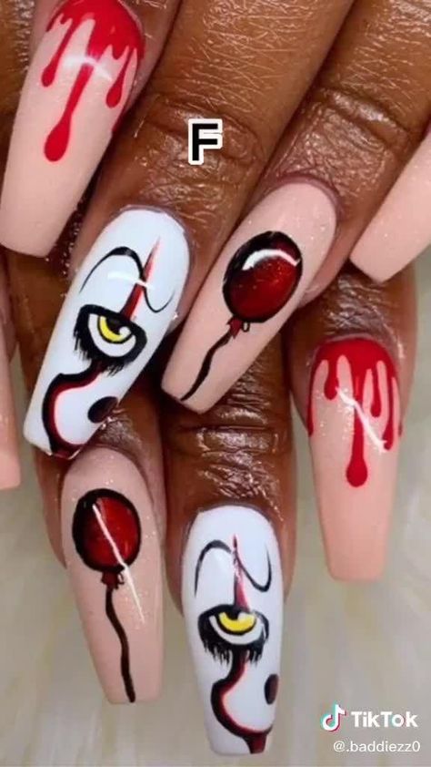 Have fun with these Halloween nailsspookysexy design ideas all roundhalloween halloweencostume halloweennails halloweenmakeup halloweendecor halloween2020 halloweenforever halloweencake halloweendecoration halloweentreats halloweentown halloween🎃 Halloween Nails 2022, Scary Nails, Horror Nails, Nail Art Halloween, Holloween Nails, Halloween Acrylic Nails, Gothic Nails, Masks Diy, Games Diy