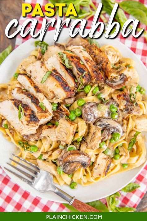 Pasta Carrabba Recipe, Carrabbas Recipes, Plain Chicken, Honey Mustard Chicken, Alfredo Recipe, Stuffed Banana Peppers, Fresh Pasta, Chicken Dishes Recipes, Easy Dishes