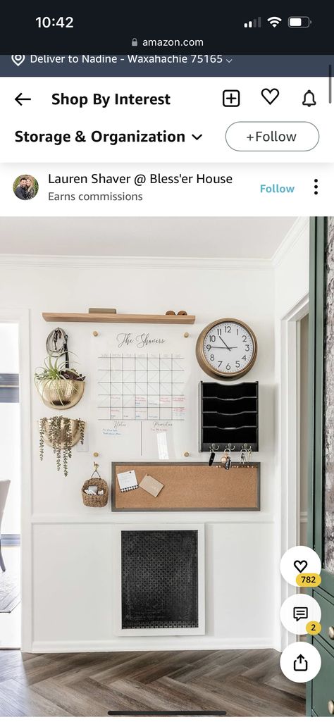 Kitchen Calendar Wall Small Spaces, Kitchen Calendar Wall Family Planner, Command Center Design, Wall Calendar Organizer, Family Command Center Wall, Command Center Kitchen, Wall Calendar Design, Hallway Walls, Montana Homes