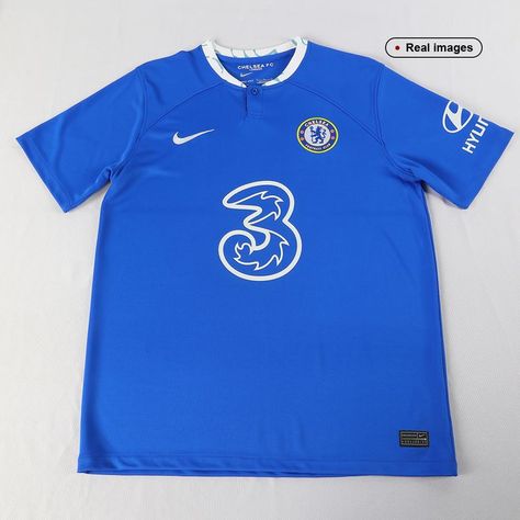 Chelsea Jersey Soccer Jersey Home 2022/23 Chelsea Jersey, Jersey Soccer, Fc Chelsea, Soccer Jersey, Mens Polo, Chelsea, Men's Polo Shirt, Polo Shirt, Soccer