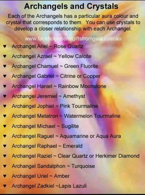 ~~~archangels and crystals Archangel Azrael, Archangel Haniel, Archangel Jophiel, Angel Therapy, Archangel Uriel, Archangel Prayers, Archangel Metatron, Healing Angels, Angel Guide