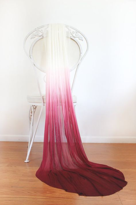 Dip Dye Wedding Dress, Dye Wedding Dress, Silk Tulle Veil, Tulle Veil, Ombre Wedding, Veil Hairstyles, Silk Tulle, Wedding Palette, Dip Dyed