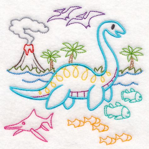 Dinosaur Embroidery, Embroidery Designs For Kids, Dino Room, Adventure Room, Colorful Dinosaur, Pes Embroidery Designs, Machine Embroidery Ideas, Shopping For Kids, Cute Image