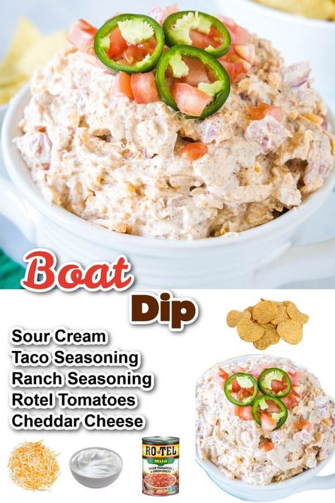 Viral Tik Tok Recipes, Tik Tok Recipes, Boat Dip, Tik Tok Viral, Rotel Tomatoes, Easy Slow Cooker Recipes, Ranch Seasoning, Yummy Dips, Easy Slow Cooker