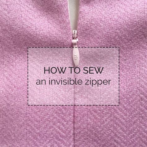 Zips 101: How to sew an invisible zipper Sew Zipper Tutorial, Zipper Hacks, Hacks Dress, Zipper Tutorial, Sew Zipper, Sewing Tutorials Clothes, Sew Ins, Beginner Sewing Projects Easy, Sewing Class