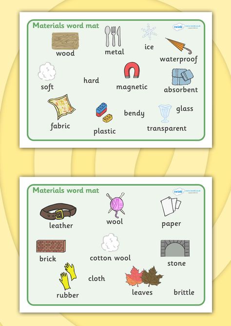 Twinkl Resources >> Materials Word Mat   >> Thousands of printable primary teaching resources for EYFS, KS1, KS2 and beyond! materials, science, word mat, mat, writing aid, investigation, material properties, shiny, dull, rough, smooth, bumpy, wood, plastic, glass, stone, transparent, Teaching Materials Science, Ks1 Science, Science Materials, Science Gadgets, Chemical Science, Teaching Resources Primary, Material Properties, Primary Science, Matter Science