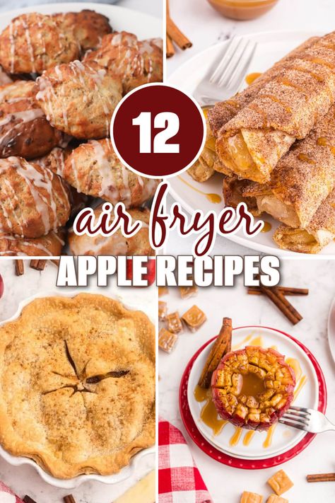 From sweet desserts to savory sides, these air fryer apple recipes will infuse your kitchen with the warm, comforting essence of autumn. Apple Desserts Air Fryer, Healthy Recipes Using Apples, Snack Ideas With Apples, Apple Air Fryer Recipe, Air Fryer Apple Desserts, Apple Recipes Air Fryer, Air Fryer Apple Recipes, Red Delicious Apples Recipes, Air Fryer Apples