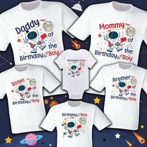 Astronaut Party, Astronaut Birthday, Space Theme Party, Boy Birthday Party Themes, Space Birthday Party, Solar System Planets, Space Baby, Birthday Party Theme Decorations, Space Shirts