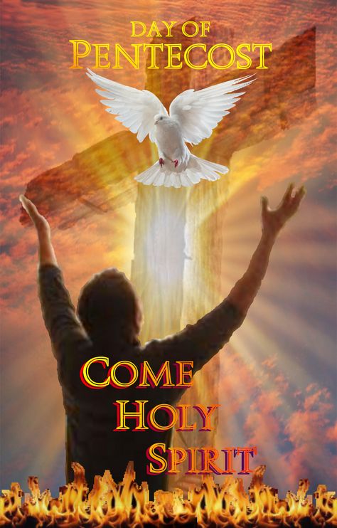 Bulletin Cover I just created for Pentecost Sunday. Pentakosta Day, Passion Of Christ Images, Come Holy Spirit, Christian Quotes Images, Pentecost Sunday, Bible Photos, Sunday Photos, Sunday Images, Jesus Is Risen