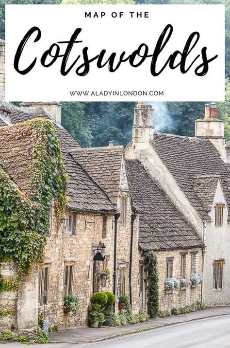 Cotswolds Map - Interactive Map of Cotswolds Villages, Attractions & More Cotswolds Map, Counties Of England, 2 Days Trip, Cotswold Villages, Day Trips From London, English Village, Weekend Breaks, Beautiful Villages, Cool Countries