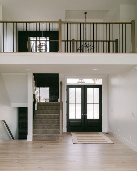 Black Birch Homes & Design’s Instagram post: “Catwalk [kat-wawk] a walkway, especially one high above the surrounding area, used to provide access We just called it stunning 🖤 . . 📸…” Black Birch Homes, Alaskan Homes, Shed Cabin, River House, Stairs Design, Florida Home, Dream House Decor, Walkway, Home Renovation