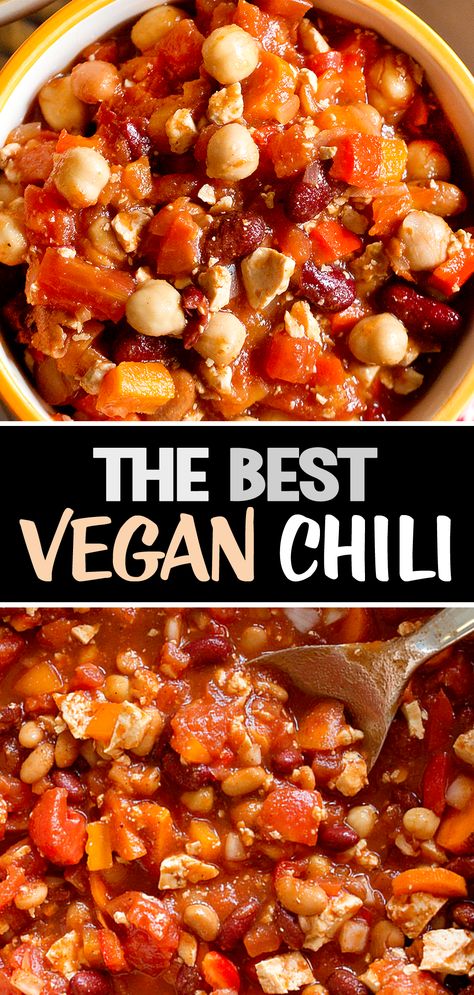 The Best Vegan Chili Recipe Ever Furhman Recipes, Gluten Free Chili Recipe, Dr Furhman, Easy Vegan Chili, Best Vegan Chili, Chili Recipe Healthy, Vegan Chili Recipe, Vegan Chilli, Zone Recipes