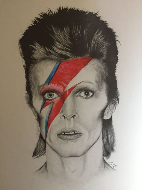 David Bowie Wallpaper, David Bowie Artwork, David Bowie Ziggy Stardust, David Bowie Art, David Bowie Ziggy, Bowie Art, Celebrity Drawings, Dark Art Drawings, Portrait Sketches