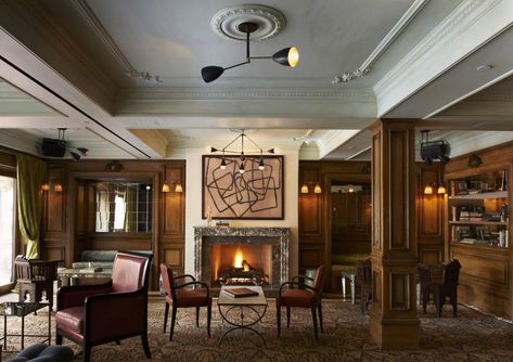 Marlton Hotel, Ludlow Hotel, Gorgeous Fireplaces, Boston Hotels, Terracotta Floor, Hilton Hotels, Nyc Hotels, Elegant Hotel, Romantic Hotel