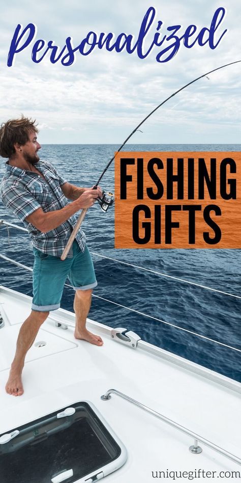 Best Personalized Fishing Gifts   The Fishing Pioneer >> #girlfishing #fishingblogger #fishing #fishingislife #catchandrelease #sportfishing #fishingaddict #fishingaccessories #angler #fishingdaily #anglerapproved #gonefishing Fishing Birthday Gifts For Men, Fishing Theme Decor, Diy Fisherman Gifts, Father’s Day Fishing Ideas, Fishing Ideas Diy, Fishing Diy Gifts For Him, Gifts For Fishing Lovers, Fisherman Gift Ideas, Fishing Basket Ideas For Men