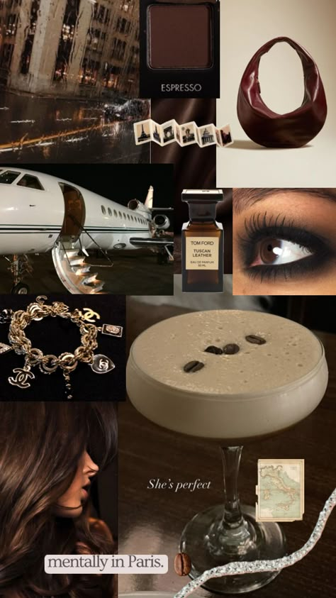 “One espresso martini please” #espressomartini #aesthetic #fashion #adrianalima #vintage #oldmoney #nyc #paris #wallpaper #nightlife #luxury #itgirl Dark Vanilla Aesthetic, Espresso Girl, Chocolate Girl, Brunette Aesthetic, Vision Board Wallpaper, Chocolate Girls, Vanilla Girl, Dark Feminine Aesthetic, Vanilla Chocolate