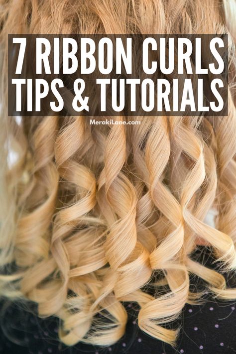 Ribbon Curls Hairstyles, How To Do Rag Curls, Princess Curls Tutorials, Banana Curls Hairstyles, How To Do Ringlet Curls, Get Curls To Stay All Day, How To Get The Best Curls, How To Get Ringlet Curls, Spiral Curls For Long Hair