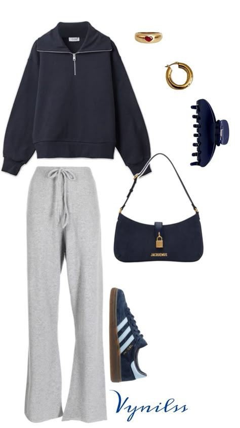 Gray Sweatpants Outfit, Saturday Fashion, Fashion Major, Saturday Outfit, Gray Joggers, Cool Girl Outfits, Uni Outfits, Causual Outfits, Weekend Wear