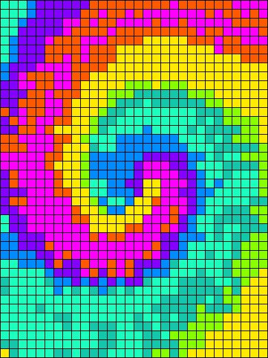 Tie Dye Perler Bead Patterns, Lisa Frank Alpha Pattern, Pixel Art Geometric Pattern, Neon Pixel Art, Pixel Macrame, Graph Art, Crochet Blanket Sizes, Bracelet Book, Graph Paper Designs