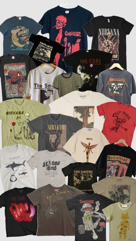 dream tshirt collection Sick Fits, Tshirt Collection, Room Inspired, Outfit Grunge, Grunge Boy, School Style, Fashion Wishlist, Junk Drawer, Mens Style