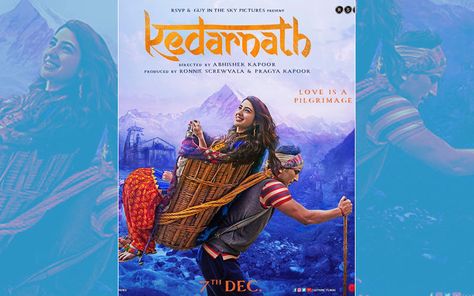 Kedarnath New Poster: Sara Ali Khan To Make Her Debut With Kedarnath, Not Simmba Kedarnath Movie, Hindi Movie Film, Latest Bollywood Movies, Indian Movie, The Last Song, 2018 Movies, Sara Ali Khan, Ali Khan, Fantasy Movies