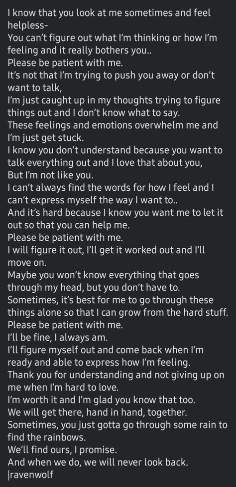 I Thought I Was Important To You, I’m Trying To Understand You, Just Wanted You To Know I Love You, I Know Im Not Your First Love, I Don’t Tell You Enough How Much I Love You, I Can Tell When I’m Not Wanted, I Just Wanted You To Know, I Just Want To Feel Important, I Feel Like We Are Drifting