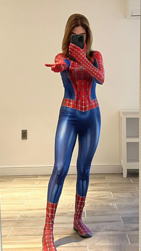 Spiderman Woman Costume, Spiderman Costume Women, Spiderman Woman, Halloween Costumes For Teens Girls, Woman Costume, Spiderman Costume, Spiderman Cosplay, Halloween Party Outfits, Fitness Wear Outfits