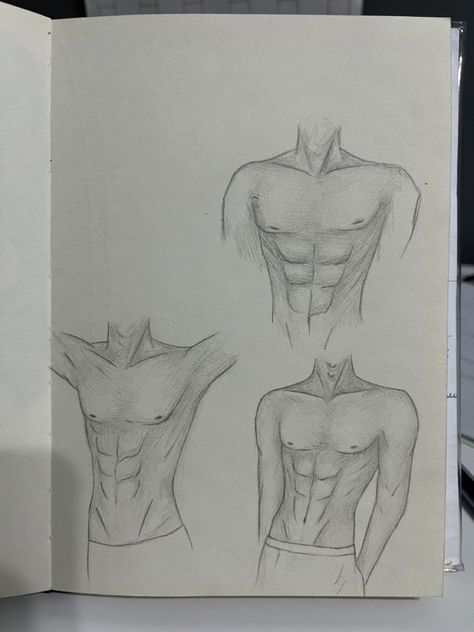 Six Packs Drawing, Guys Body Drawing, Anime Men Body Drawing, Hot Man Drawing Sketch, Anime Abs Reference, Man Chest Drawing, Male Body Drawing Muscle, Men Abs Drawing, Body Sketches Men