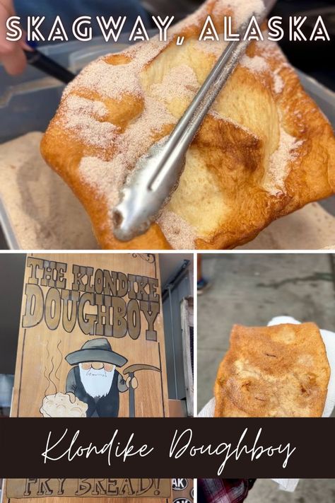 Alaskan fry bread from Klondike Doughboy in Skagway, Alaska Doughboys Recipe, Alaskan Food, Alaska Food, Fried Bread Recipe, Skagway Alaska, The Best Dessert, Fry Bread, Bread Bun, Best Dessert