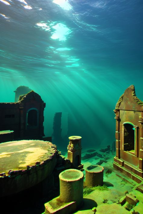 Dive into the mysterious underwater ruins of Yonaguni Island! This stunning photo features calming color curves, sharp details, and a cyan color wash, hinting at future beauty trends. Explore the depths of history and artistry. #YonaguniRuins #UnderwaterPhotography #FutureBeauty Underwater Ruins, Sky And Stars, Cyan Color, Horizon Line, Line Wall Art, Cyan Colour, Cleaning Gutters, Future Trends, Calming Colors