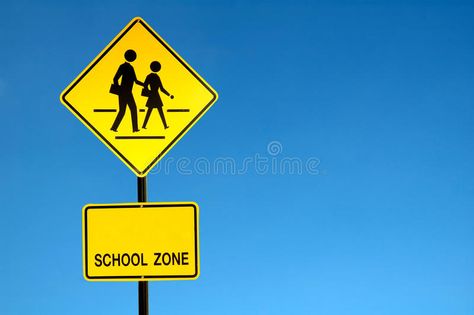 School zone sign. And blue sky , #Aff, #zone, #School, #sign, #sky, #blue #ad School Zone Sign, School Zone, Family Design, About School, Family Images, School Photos, Design Color, Sky Blue, Blue Sky