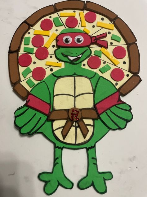 Tom The Turkey Disguise Ideas Ninja Turtle, Turkey Disguises For Kids, Ninja Turtle Disguise A Turkey, Undercover Turkey Project Ideas, Disguise A Turkey Paw Patrol, Disguise A Turkey Mario, Turkey Hide Project, Disguise A Turkey Ninja Turtle, Ninja Turkey In Disguise