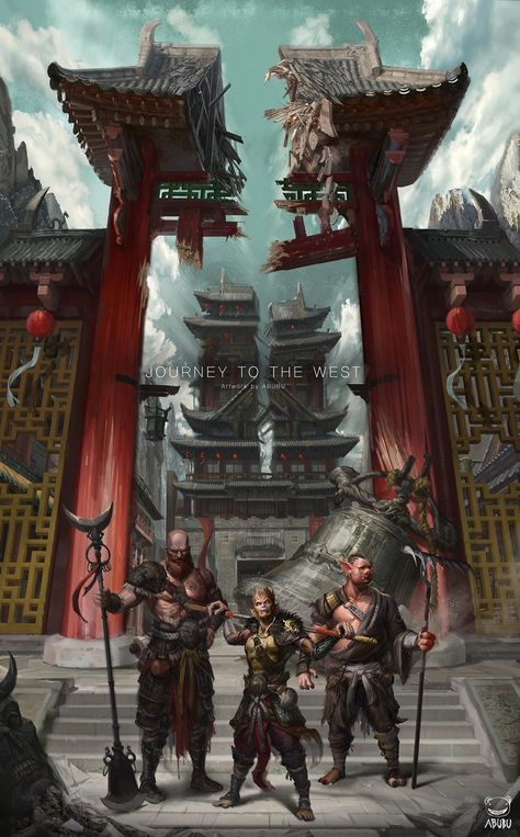 ArtStation - Journey to the West, A BUBU Zhu Bajie, Background Artwork, Character Background, Pencak Silat, 1080p Anime Wallpaper, Chinese Mythology, West Art, Sun Wukong, Chinese Art Girl