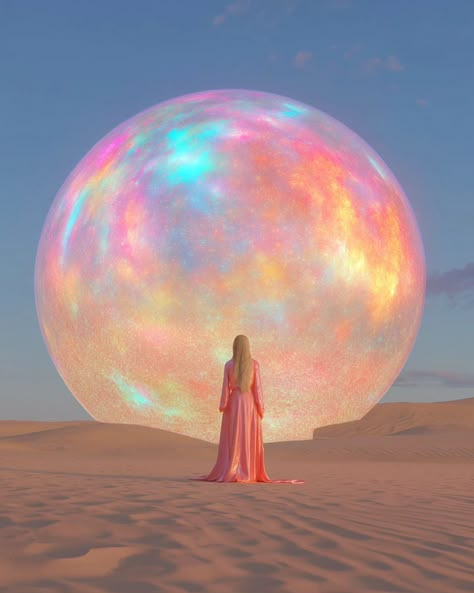 Fantasy land . . #fantasy #moon #sun #shell #pearl #pink #structures #dreamscape #ethereal Ethereal Art Inspiration, Dream World Aesthetic, Moon Beauty, Fantasy Moon, Magic Animals, Experiential Art, Cosmic Egg, White Spirit, Fantasy Land