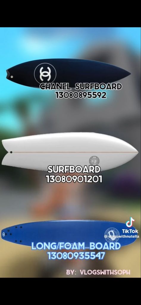 Roblox Bloxburg Costal House, Bloxburg Beach Accessories Codes, Coastal Rugs Bloxburg, Bloxburg Coastal Decals Surfboard, Bloxburg Hawaii House, Roblox Surfboard Code, The Summer I Turned Pretty Bloxburg Decals, Tsitp Bloxburg Decals, Summer Town Bloxburg