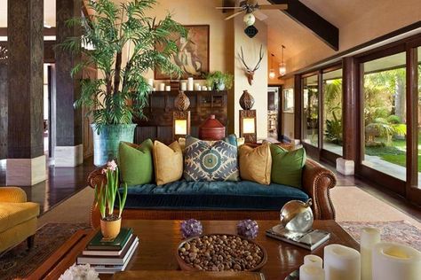 Ethnic Chic… Cross Cultural Design Balinese Interior, Bali Style Home, Tropical Living Room, Balinese Decor, Tropical Living, Asian Homes, Interior Design Guide, Asian Home Decor, Asian Decor