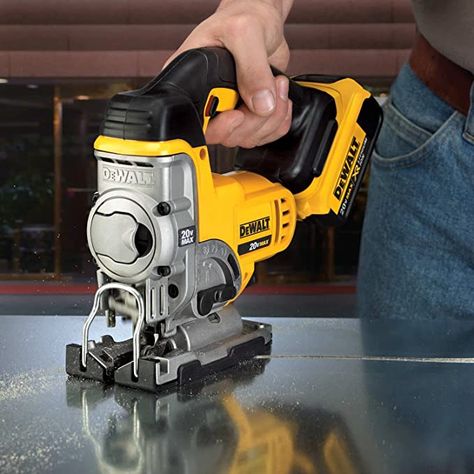 DEWALT 20V MAX XR Jig Saw, 3,000 Blade Speed, Cordless, Brushless Motor, Bare Tool Only (DCS331B) Woodworking Jobs, Adjustable Shoes, Dewalt Power Tools, Pressure Washer Accessories, Saw Tool, Jig Saw, Cordless Tools, Drill Driver, Shoe Covers