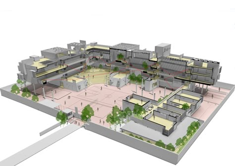 School Site Plan, School Building Plans, Elementary School Architecture, Site Plan Rendering, School Renovation, School Floor Plan, Site Plan Design, Architecture Site Plan, Building Design Plan