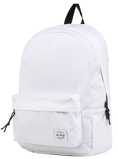 College Bags For Girls, Packing List For Disney, Autograph Book Disney, American Girl Wellie Wishers, Beach Picnics, White Backpack, Simple Backpack, Autograph Books, College Bags