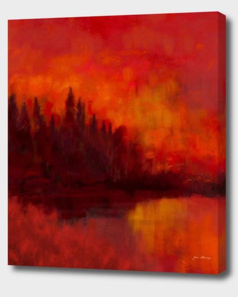 Almanzart on Instagram: "Red Sunset ! The new artwork is now available on my Curioos Store. https://www.curioos.com/almanzart #art #artistsoninstagram #artofvisuals #artoftheday #brightonart #brightonartists #arte#landscape #digitalart #drawing #pattern #patterndesign #design #oilpainting #red #sunset #atardecer #paintings #painting🎨 #illustration #illustrator" Red Landscape Painting, Red Sunset Painting, Red Paintings, Red Background Images, Drawing Pattern, Acrylic Landscape, Red Painting, Red Sunset, Red Canvas