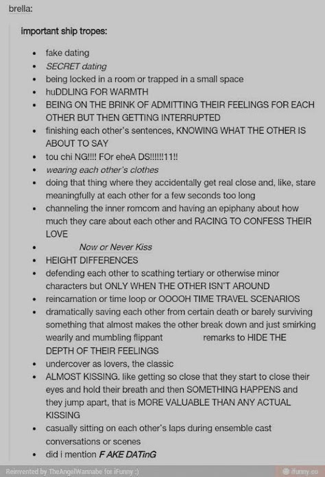 Best Romance Tropes, Wattpad Prologue Ideas, Romance Tropes Writing, Different Love Tropes, Second Chance Trope Aesthetic, Romance Trope Ideas, Character Dynamics Romance, Romance Dynamics, Who Did This To You Trope