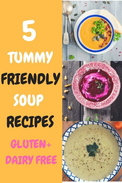 Looking for easy to digest soup recipes? These gluten free and dairy free soup recipes are perfect for winter, and includes gut friendly rest and repair soup, beetroot immune soup, simple squash soup and low fodmap chicken soup. These are the perfect IBS Fodmap Chicken Soup, Immune Soup, Dairy Free Soup Recipes, Crohns Friendly Recipes, Dairy Free Soup Recipe, Gluten Free Dairy Free Breakfast, Soups To Make, Gerd Friendly, Ibs Friendly Food