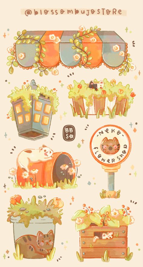 Kawaii Art Stickers, Stickers Inspo Aesthetic, Sticker Art Ideas, April Stickers, Free Printable Sticker, Art Aesthetic Vintage, Art Ideas Easy, Art Ideas For Kids, Sticker Illustration