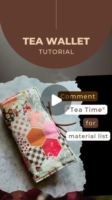 Sandy S. on Instagram: ".... Tea Wallet Tutorial 🍵 ...

Comment "Tea Time" for Material List sent to your inbox.

This is such a perfect project to use up your scraps, and it makes a great gift. 🎁 

Fabric: #bloomberryfabric by @zeriano available at @missouriquiltco
(Grab my 20% discount with 🔗 in my bio)
...

#thaicharmllc #teawallet #teatime🍵 #sewingtutorial #teachersgifts #rileyblakedesigns #msqcpartner #creativity #msqcshowandtell #fabricscraps #sewyourstash" Tea Caddy Diy Bag Holders, Diy Tea Wallet Free Pattern, Tea Wallet Pattern Free Sewing, Spoon Holder Diy, Diy Tea Wallet, Wallet Pattern Free, Caddy Diy, Tea Bag Wallet, Tea Wallet