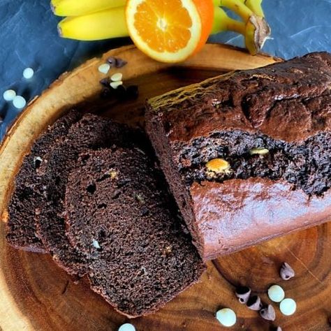 Chocolate Orange Banana Bread - An Affair from the Heart Orange Banana Bread, Oatmeal Protein Cookies, Moist Banana Bread, Chocolate Banana Bread, Protein Cookies, Quick Breads, Chocolate Orange, Recipe Images, Chocolate Banana