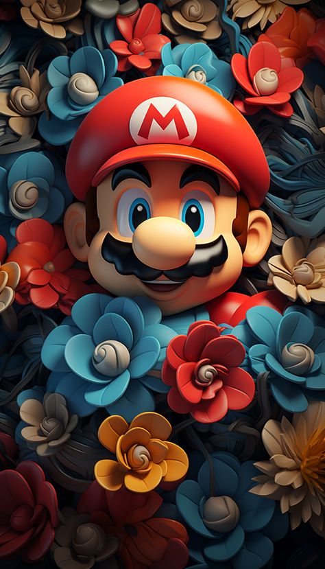 wallpaper Mario Yoshi, Super Mario Art, Funny Phone Wallpaper, Gaming Wallpapers, Mario Art, Mario Brothers, Halloween Backgrounds, Stunning Wallpapers, Super Mario Bros