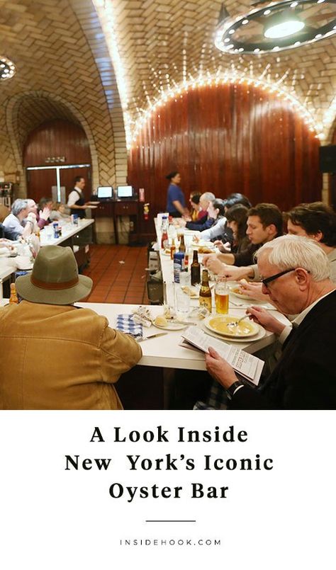 The Grand Central Oyster Bar has been saving Midtown commuters since 1913 and continues to be one of the best places in the area to eat. Come take a look inside. Grand Central Oyster Bar, Oyster Bar Restaurant, New York Attractions, Small Bars, Raw Bars, Grand Central Terminal, Oyster Bar, New York City Travel, Grand Central