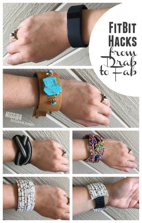 Looking for FitBit Hacks? Check out this fab FitBit Fashion Hack.  Now you can wear your activity tracker to special events and look good while making every step count.  These are less expensive than most Fitbit covers. Fitbit Bands Diy, Fitbit Hacks, Upcycle Crafts, Get Abs, Fitbit Bands, Fit Bit, Mommy Workout, Fitbit Charge, Lifestyle Content