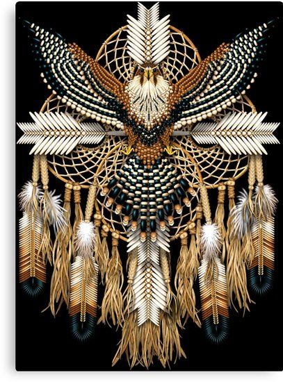 Beaded Aplomado Falcon mandala on a Native American style dreamcatcher of buckskin braids and tassels with bone bead mock feather cross, gold beads and beaded eagle feathers. • Millions of unique designs by independent artists. Find your thing. Native American Mandala, Native American Art Projects, Art Symbols, Art Spirituality, Atrapasueños Diy, Native American Feathers, Native American Decor, Dream Catcher Art, Dream Catcher Native American